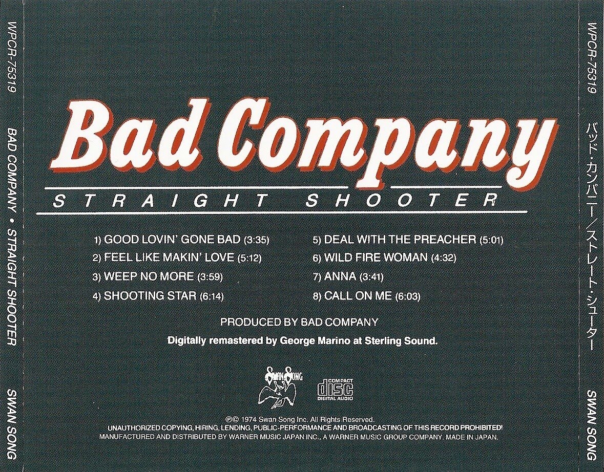 My Music Collection Bad Company
